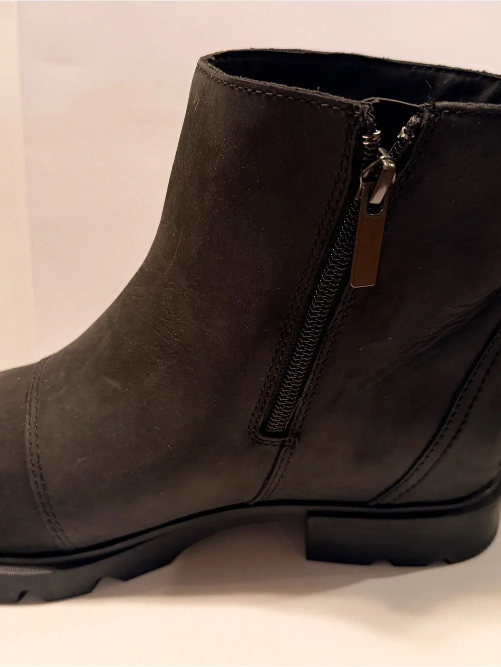 Sorel Women's Emelie III Zip Waterproof boots in black leather